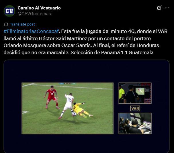 Indignación contra Said Martínez tras polémica en el Panamá vs Guatemala