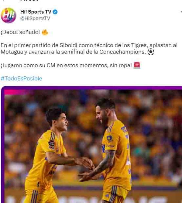 Siboldi es elogiado por los medios mexicanos tras su gran debut en el banquillo de los Tigres.