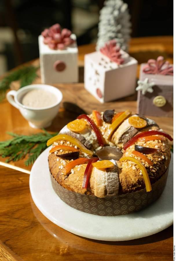 Así queda la rosca de reyes.