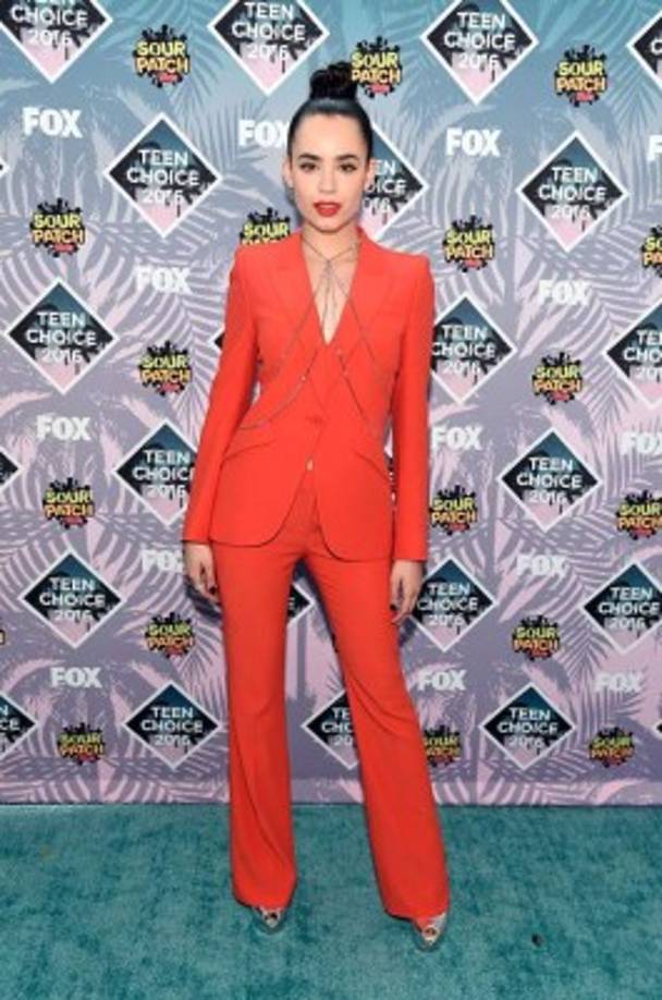 La actriz Sofía Carson.