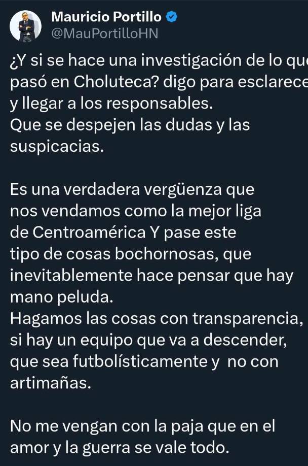 El periodista Mauricio Portillo pidió investigar lo ocurrido: “Es una verdadera vergüenza que nos vendamos como la mejor Liga de Centroamérica”, disparó. 