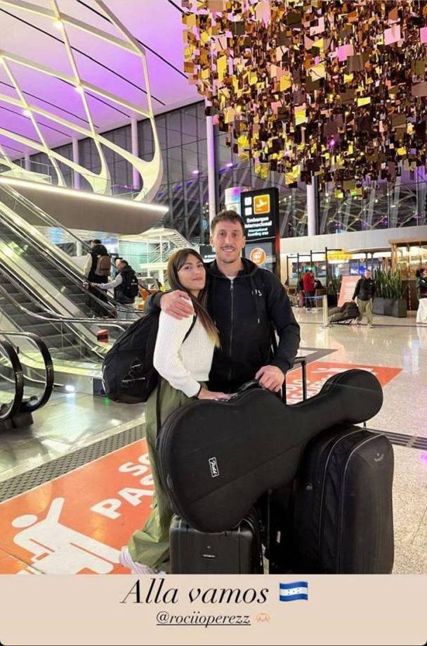 Ignacio Colombini reveló a su llegada a Honduras que venía acompañado por su bella novia. Esta imagen la subió el futbolista antes de viajar al país.