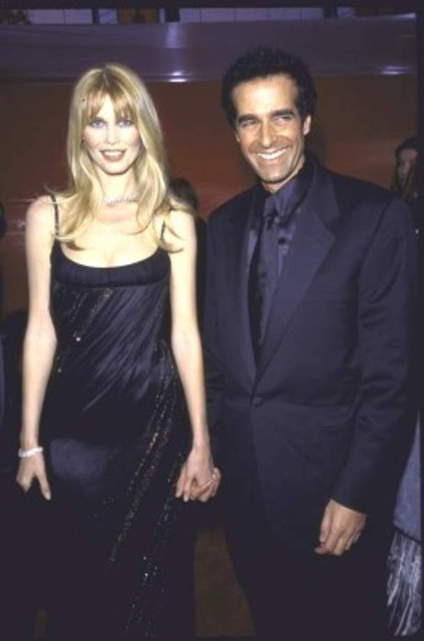 La preciosa Claudia Schiffer se dejó cautivar por Copperfield.