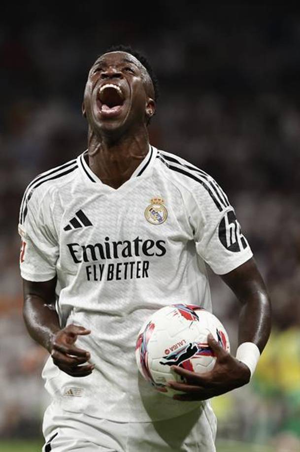 Vinicius estuvo muy presente en el partido, quería marcar, pero al final no pudo...