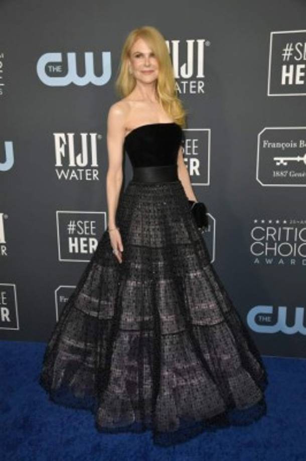 SANTA MONICA, CALIFORNIA - JANUARY 12: Nicole Kidman attends the 25th Annual Critics' Choice Awards at Barker Hangar on January 12, 2020 in Santa Monica, California. Frazer Harrison/Getty Images/AFP