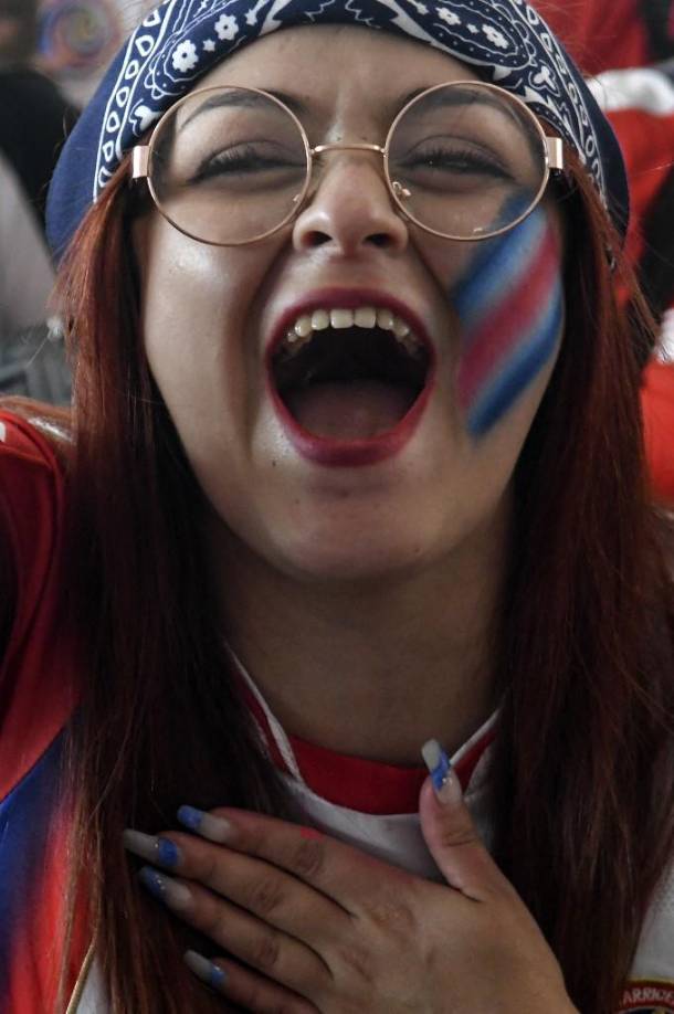 Otra de las chicas que celebró a lo grande la clasificación al Mundial de Qatar 2022 de la selección de Costa Rica.