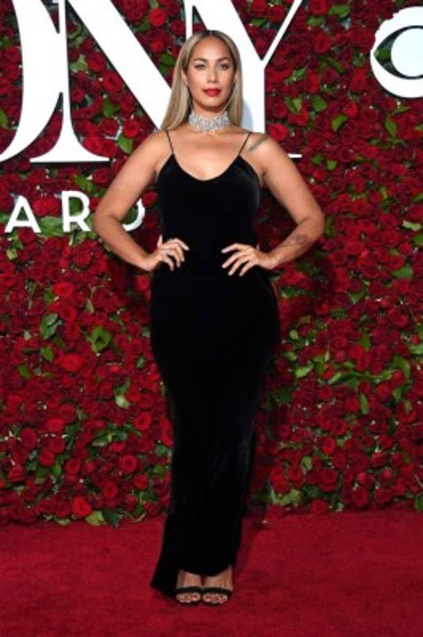 La actriz Leona Lewis en los premios Tony 2016.
