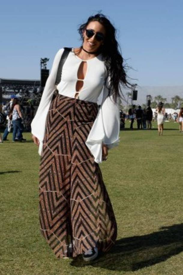 7. Faldas largas en diferentes estampados.