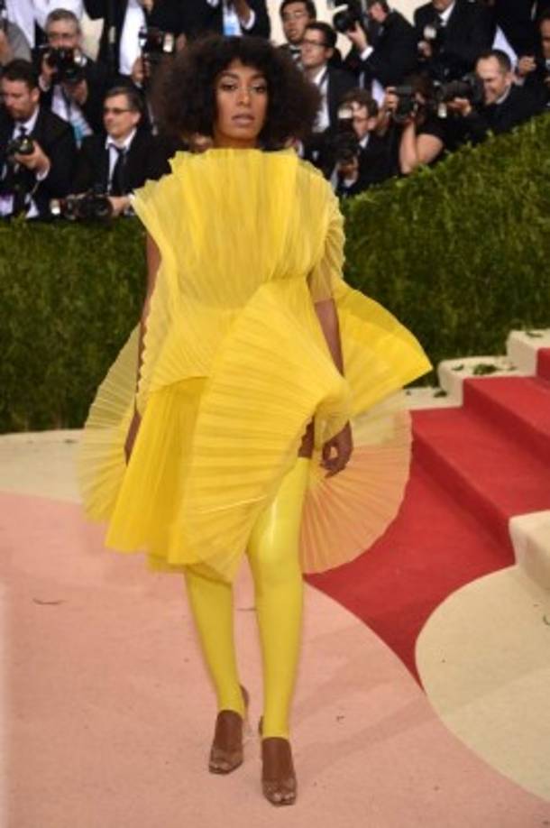 La hermana de Beyoncé, Solange en un diseño de David LaPort.