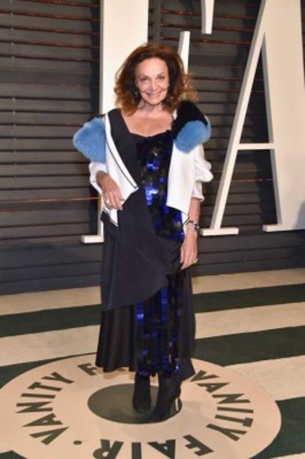 La diseñadora Diane von Furstenberg.