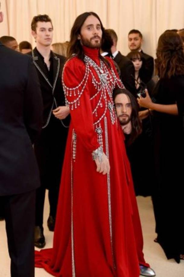 NEW YORK, NEW YORK - MAY 06: Jared Leto attends The 2019 Met Gala Celebrating Camp: Notes on Fashion at Metropolitan Museum of Art on May 06, 2019 in New York City. Jamie McCarthy/Getty Images/AFP