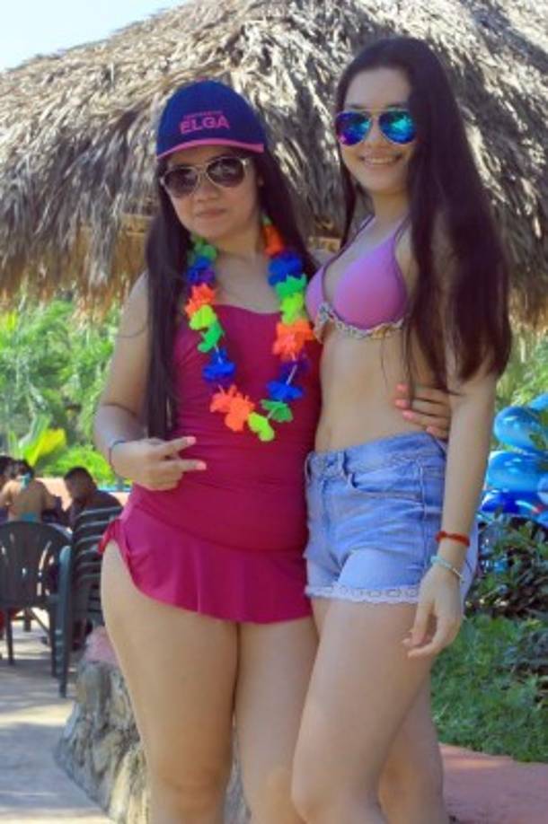 Estas guapas chicas decidieron sofocar el calor visitando el balneario Zizima en San Pedro Sula.