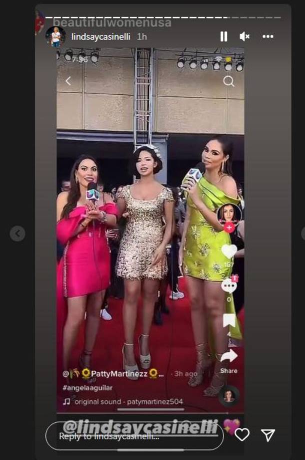 También conversaron con la cantante Angela Aguilar, una de las grandes ganadores de la noche. 