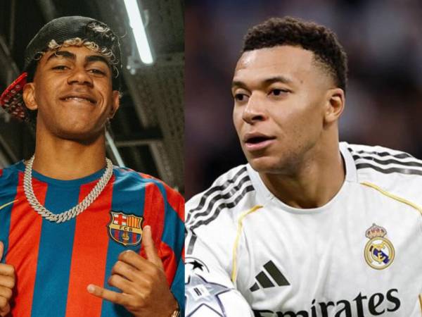 Lamine Yamal por Barcelona y Mbappé en Real Madrid, figuras en el ataque de ambos clubes.