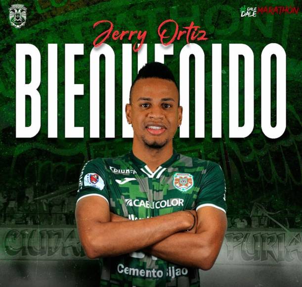 El Marathón confirmó el fichaje de Jerry Ortiz, “un extremo derecho de Colombia que se incorpora a nuestra pretemporada para el torneo Clausura 22-23”, informó el club verde.