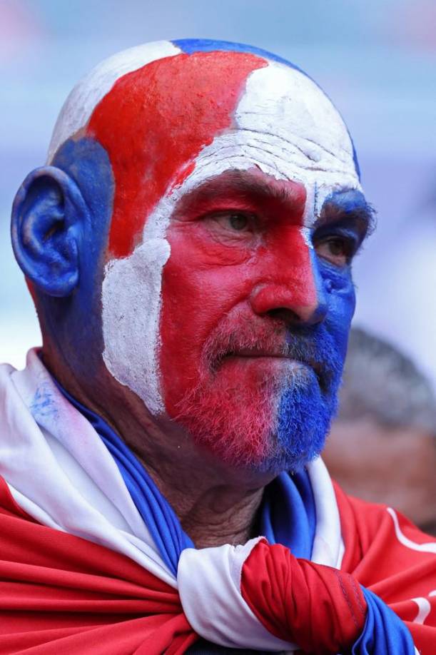 Este aficionado tico sorprendió por su apoyo especial a su selección.