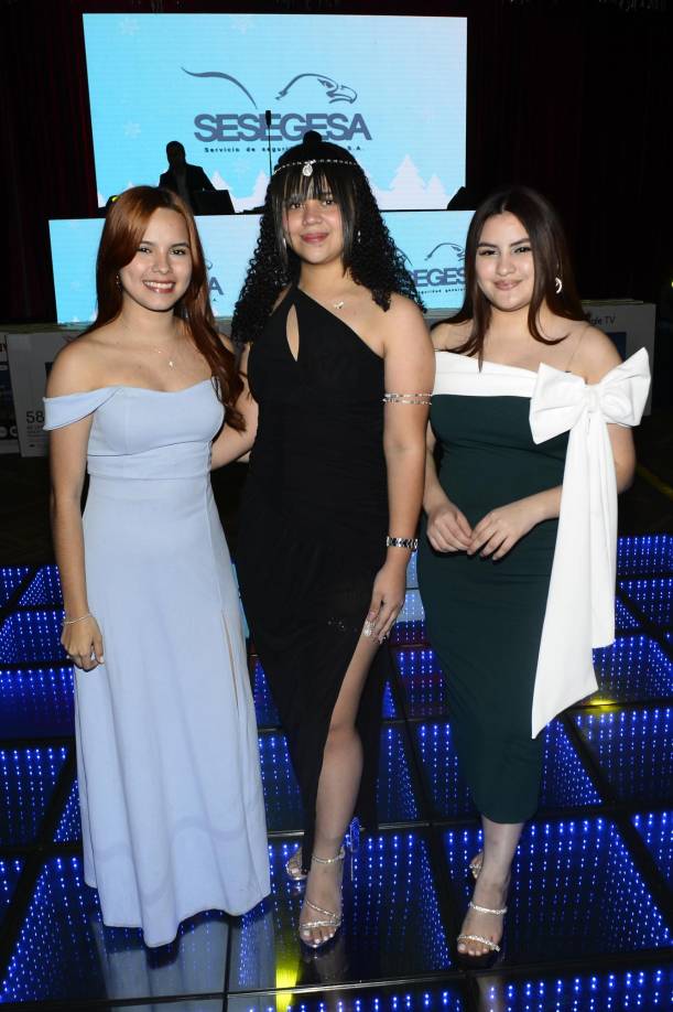 Kenia Rápalo, Abigaíl Umaña y Cinthia Cordón