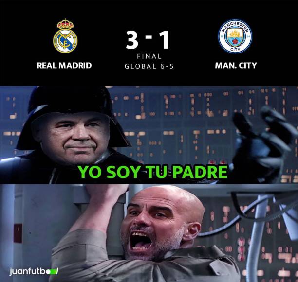Guardiola y Barça sufren burlas: los memes de la eliminación del Manchester City ante Real Madrid
