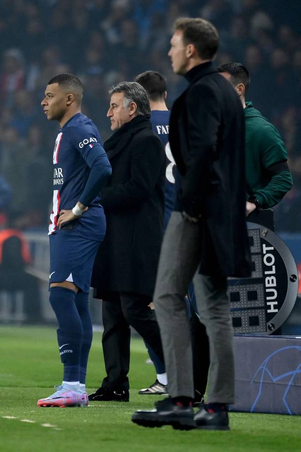 Christophe Galtier mandó al campo a Kylian Mbappé tras el gol del Bayern Múnich.