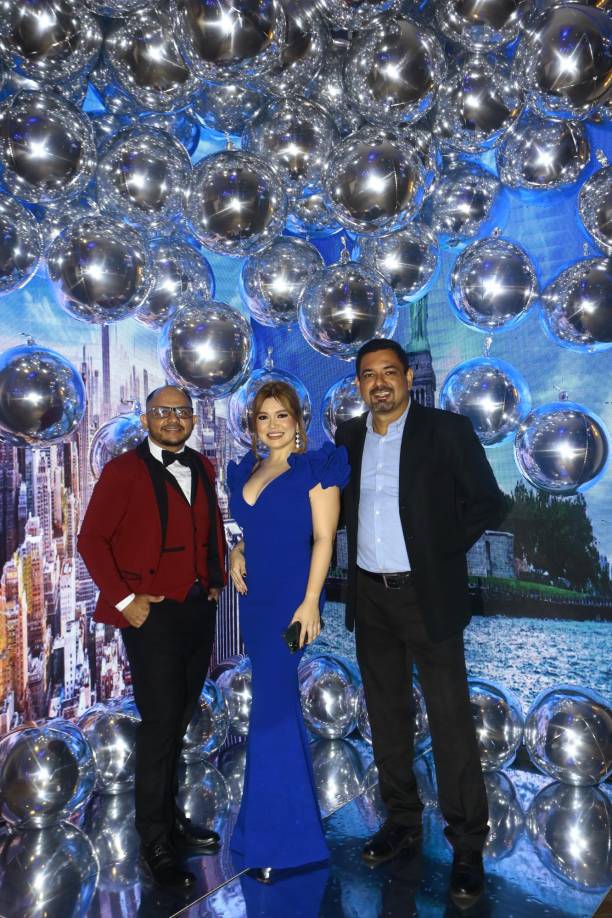 Lucas Rivera, Grecia Orellana y Fredy Caballero