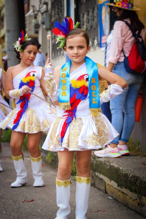Con su carisma las pequeñitas se lucieron. Foto cortesía (Christopher Cantarero). 