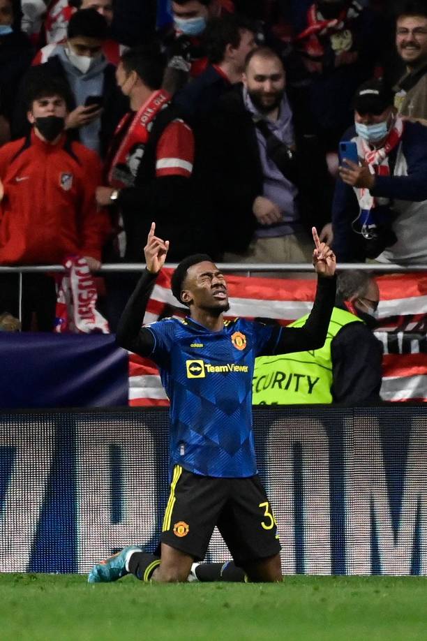 El joven delantero sueco Anthony Elanga fue el héroe del Manchester United en el Wanda al marcar el gol del empate 1-1.