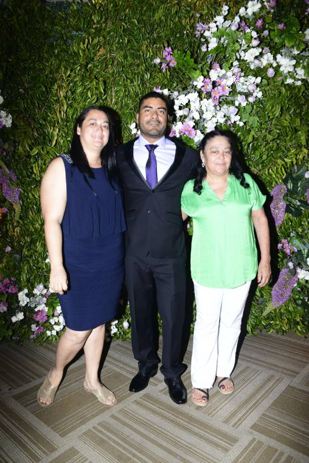 Joselyn Laínez, Edwin Reyes y Blanca Laínez