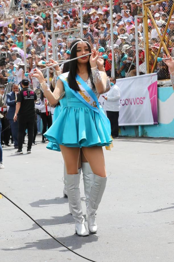 Se robó las miradas y captó la atención de los capitalinos que disfrutaron de los desfiles en la celebración de Independencia. 