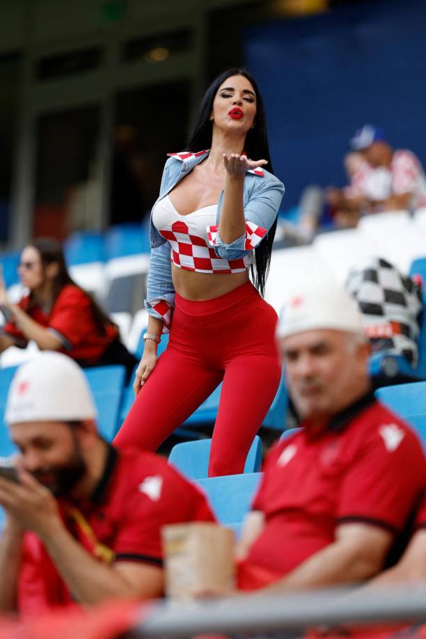 Ivana Knoll es reconocida como la aficionada número 1 de Croacia en cada justa que disputa.