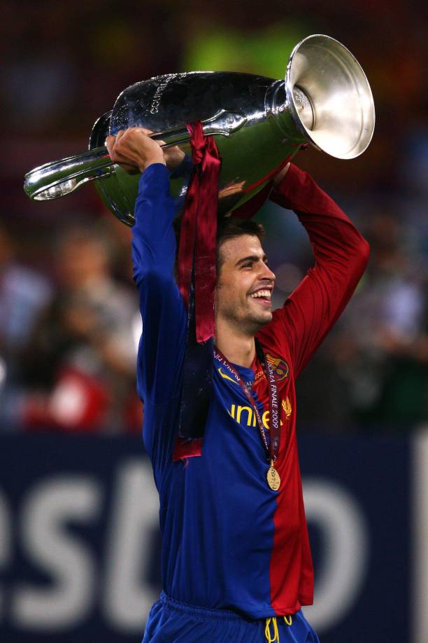 Gerard Piqué ganó tres Champions League con el FC Barcelona.