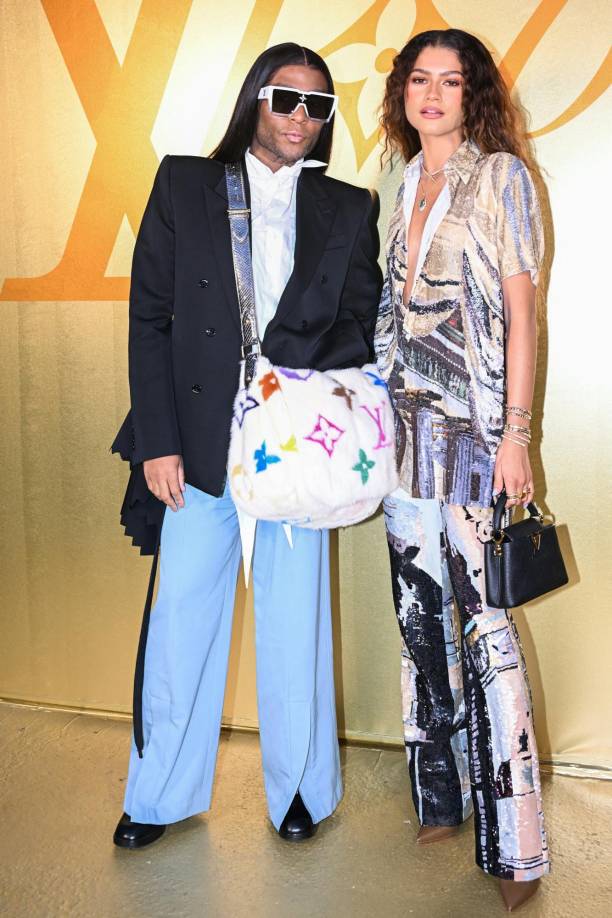 El diseñador Law Roach y la actriz Zendaya 