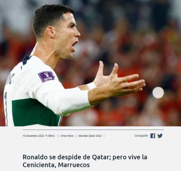 Azteca Deportes: “Ronaldo se despide de Qatar, pero vive la cenicienta, Marruecos”