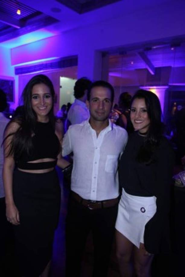 Valeria Chahín, Emilio Canahuati e Isabel Bendaña.