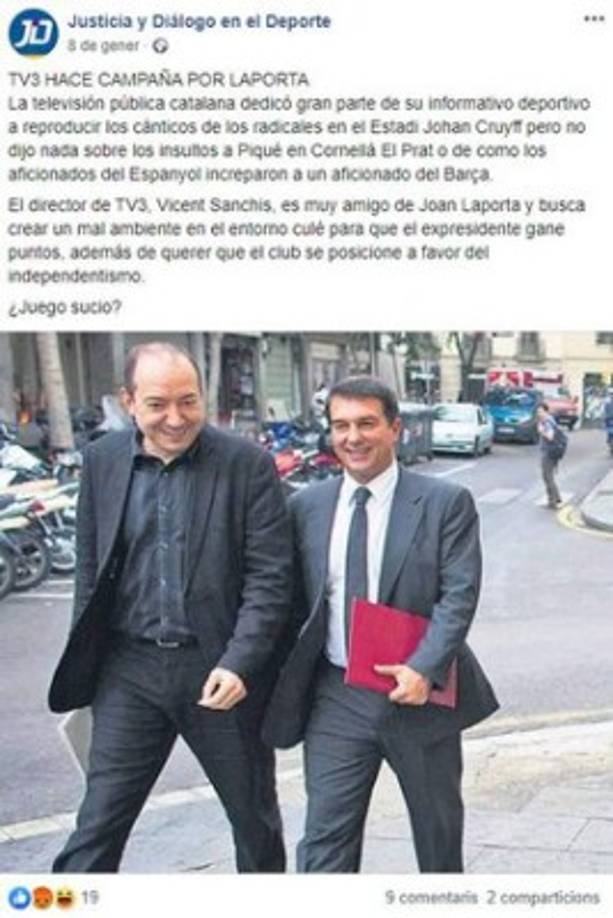 Días después de que el escándalo viera la luz, Bartomeu anunció que el Barcelona rompía su vinculación con I3 Ventures.