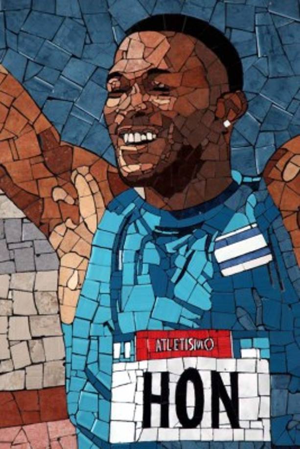 Retrato del atleta hondureño Rolando Palacios, quien ha representado al país y la Unah a nivel internacional.