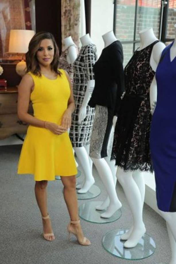 Eva Longoria presentó su nueva línea de ropa.