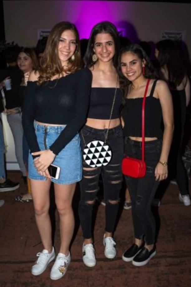 Nicolle Ustariz, Isabella Bahr y Sabrina Chahín.