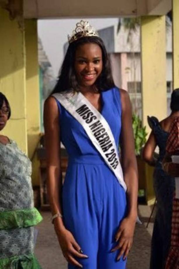 Así lucía Ezinne Akudo Anyaoha cuando ganó el Miss Nigeria en 2013.