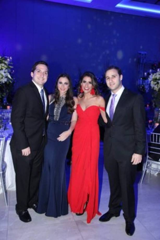 Félix Maduro, Debbie Alemán, Sophie Andonie y Roberto Facussé.