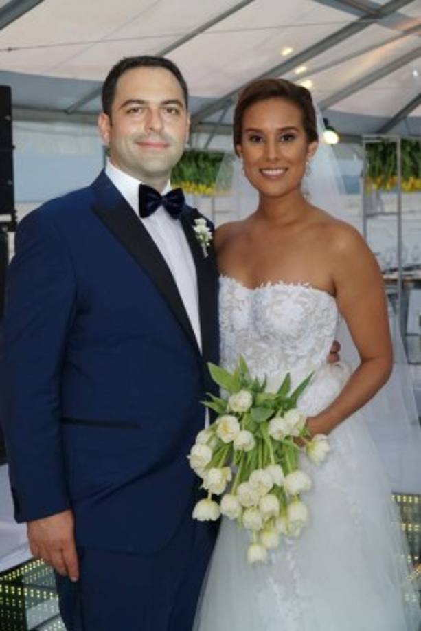 Los enamorados Fadi Maalouf y Gloria Pineda.