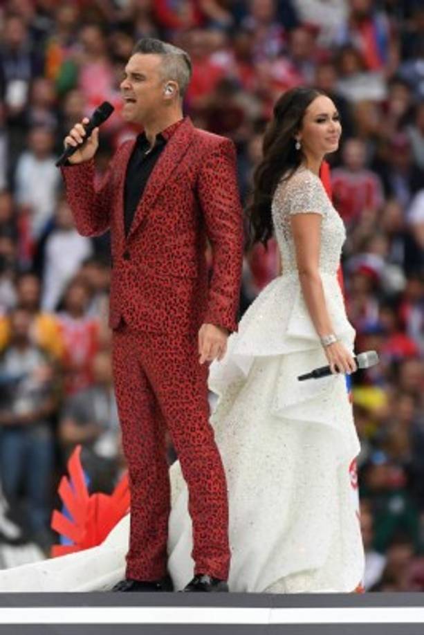 Uno de los momentos más emotivos de la ceremonia fue cuando Aida y Robbie cantaron juntos el tema 'Angel'.