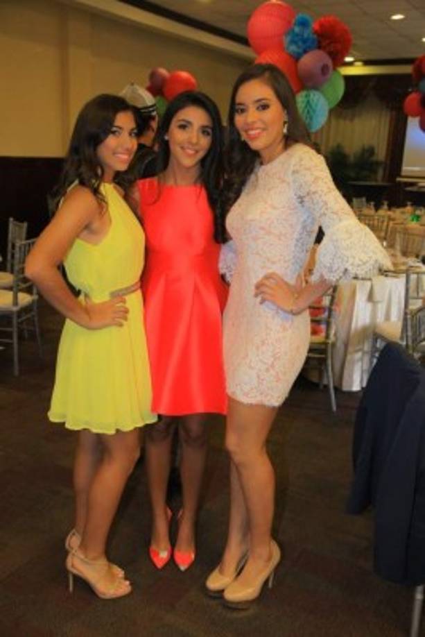 Skandra Craniotis, Ariana Boadla y Andrea Bonilla.