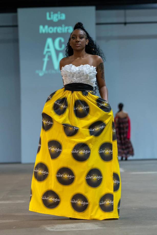 Garifashion 2023 desplegó todo el esplendor de la moda Garífuna en una colección de la talentosa hondureña, Ligia Moreira, creadora de la marca Garifashion.