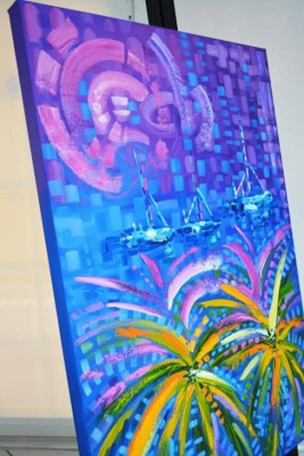 Pintura exclusiva de la artista Laelanie Larach.