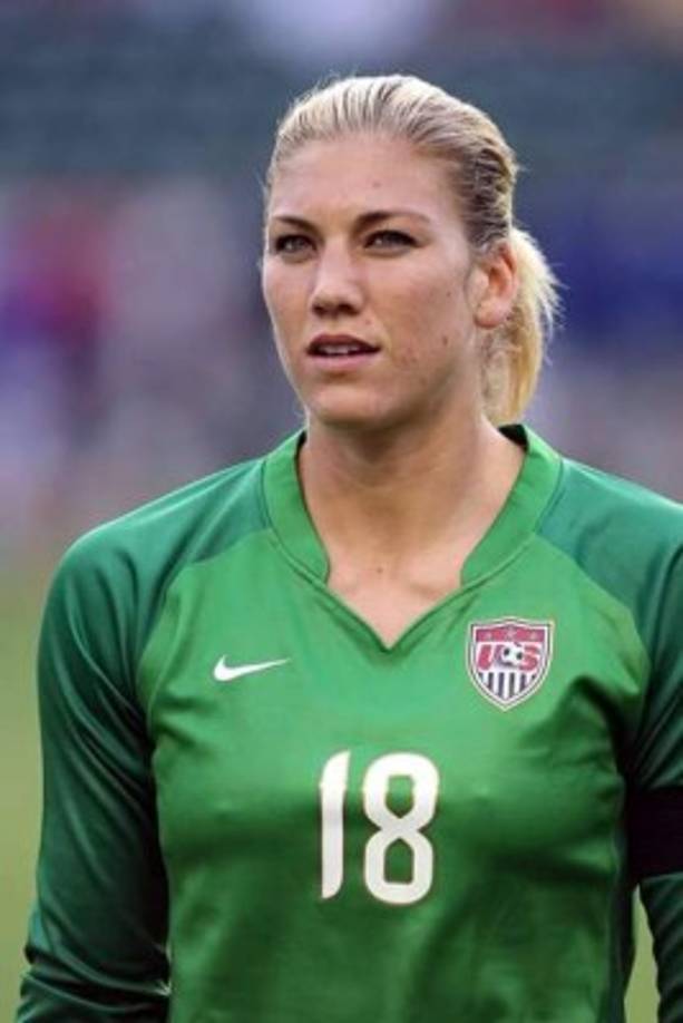 Muy distinta a la Hope Solo que ahora conocemos.