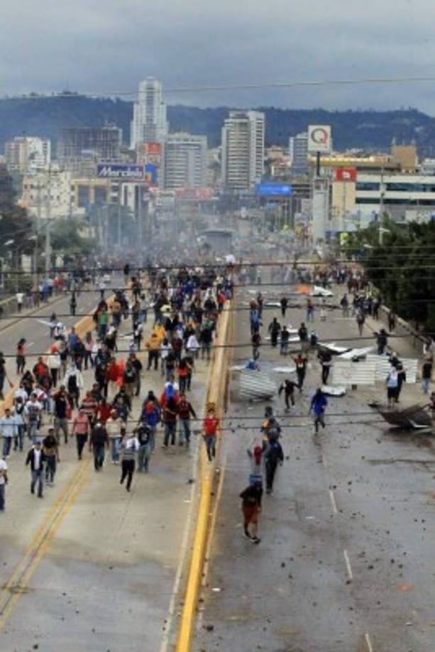 La protesta abarcó varios puntos del boulevar centroamérica.