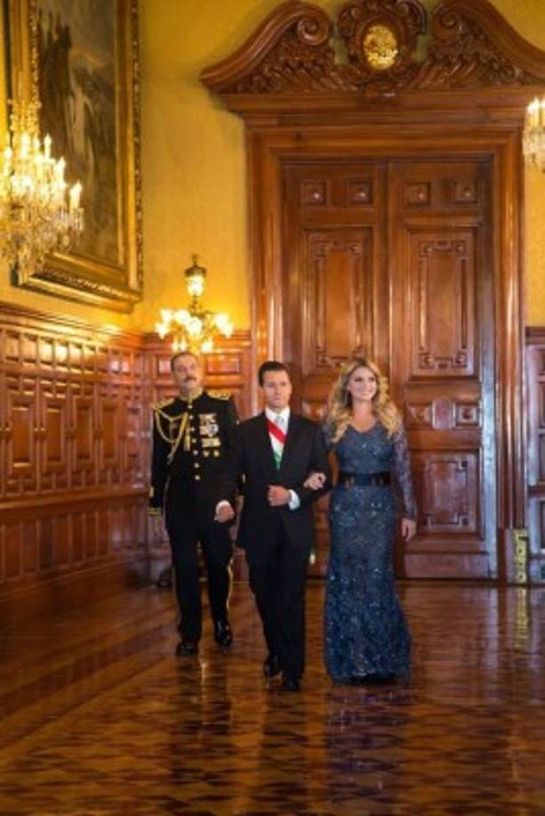 La pareja presidencial de México previo al Grito de Independencia.
