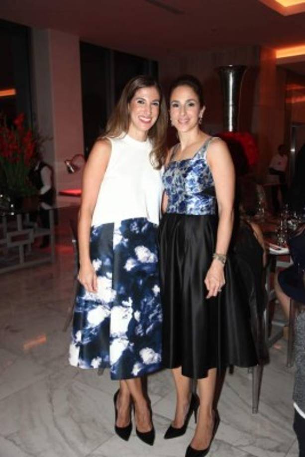 Ingrid Canahuati y Jenny Facussé.