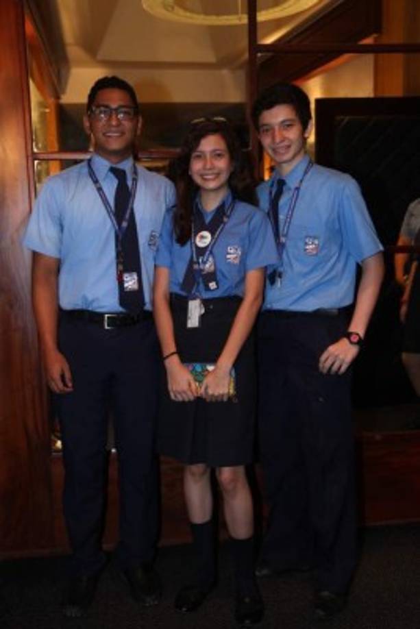 Carlos Díaz, Hellen Galeano y Hosman Pineda.