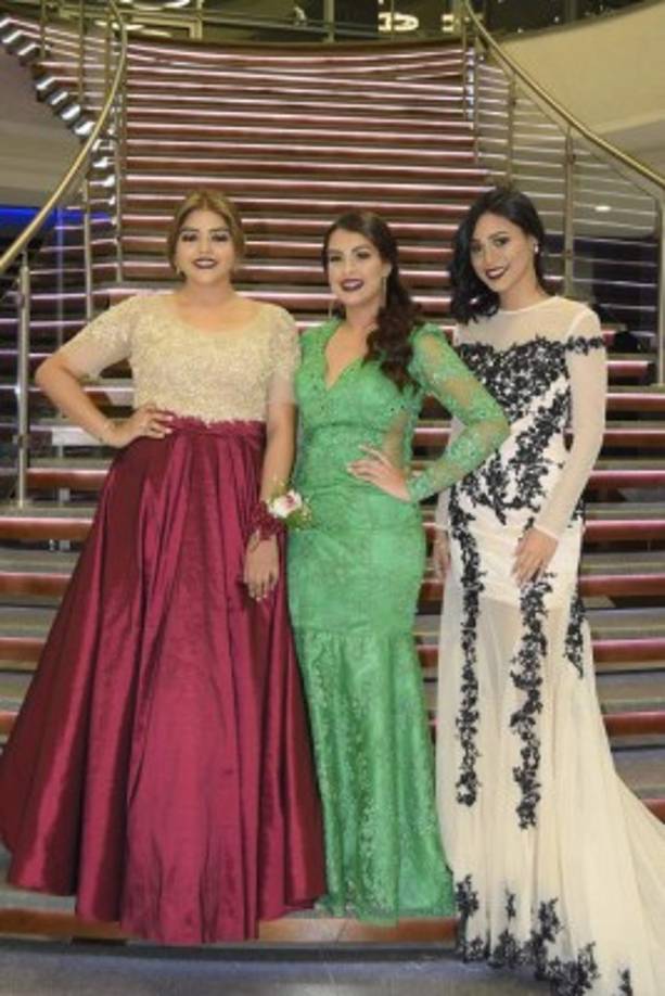 Grisell Rojas, Lindsay Hernández y Aileen Cálix.